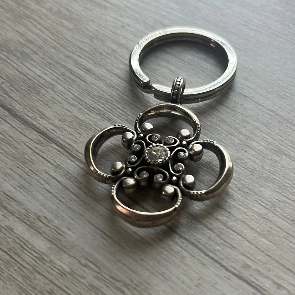 Brighton Silver Floral Keychain